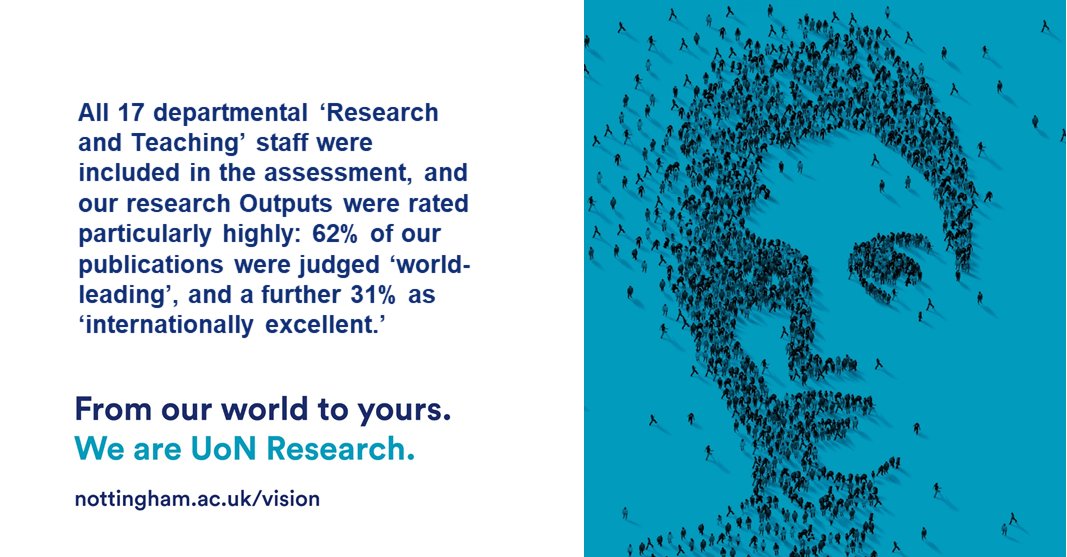 We are delighted that 96% of @AmCanNotts research activity was assessed as 'world-leading’ or 'internationally excellent'. Read more here: rb.gy/bnag94 @UoNresearch @uniofnottingham @REF_2021 @ResEngland #REFResults