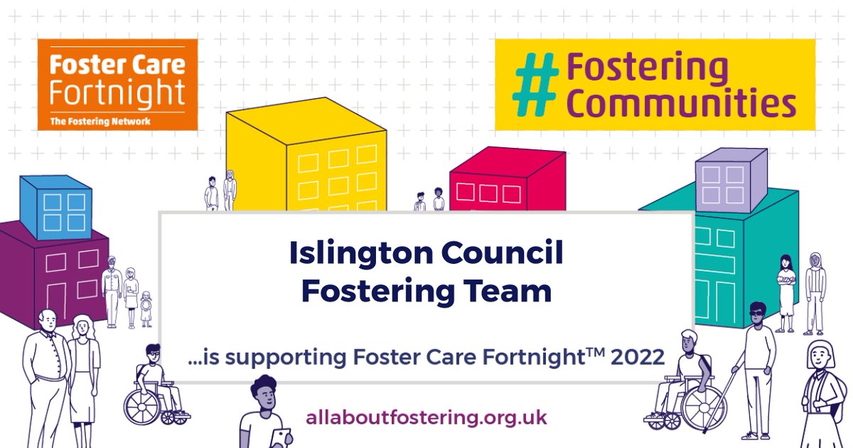 As part of our celebrations for #FCF22 we are having an info session at Islington Town Hall on Wednesday 18 May at 6pm where the team &amp; experienced foster carer will be talking about why their fostering community matters. No need to book, just pop down, grab a cuppa &amp; join in.