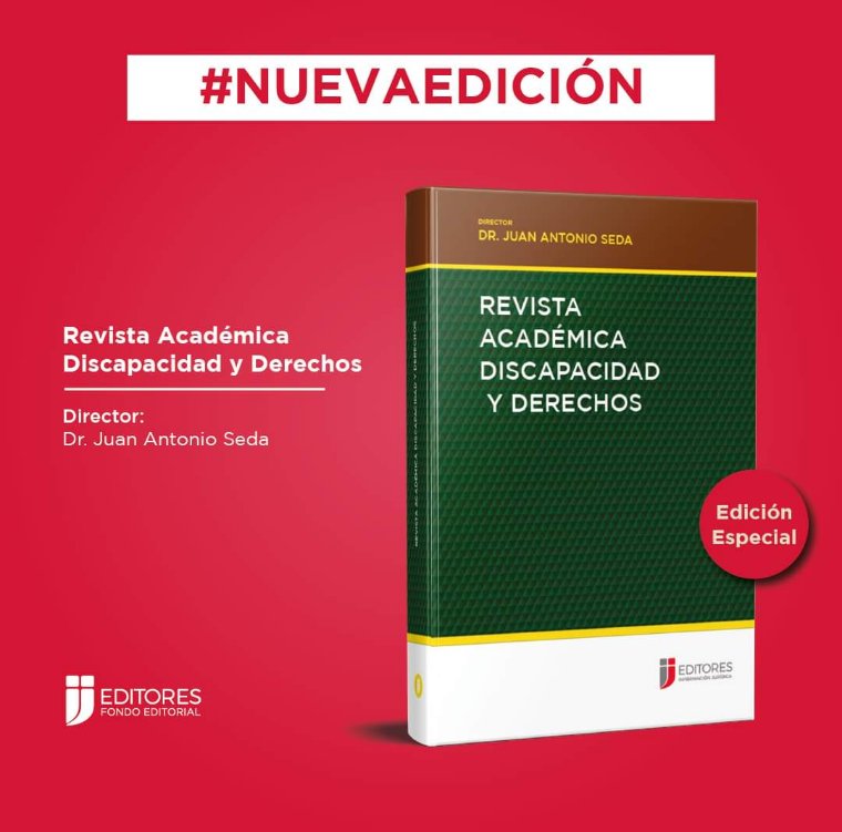 📢 Nuevo lanzamiento. 

📗 Revista Académica Discapacidad y Derechos.

📌 Director: Juan Antonio Seda.

🖋️ Edición especial - A diez años del caso Furlán y familiares contra la República Argentina.

🔗 Contenido disponible en el siguiente enlace: bit.ly/38f1Z0q