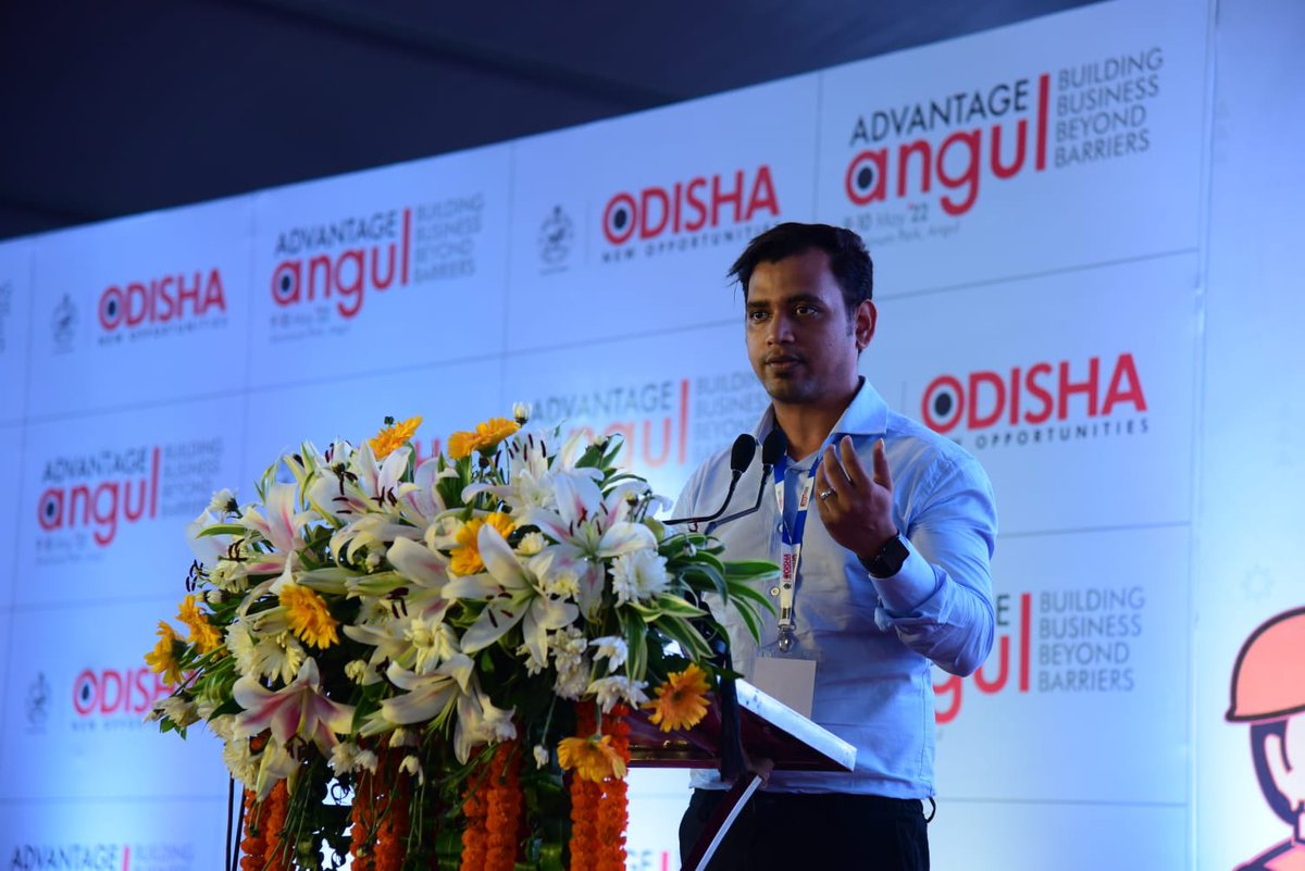 startup_odisha's tweet photo. “Ashima Bioearth”, One of our Startup informed the august gathering at #AdvantageAngul event about the indigenous technologies they have bought into waste management and how they have been working on sustainability.  #circulareconomy #startup #odisha https://t.co/iHYHbfEJv4