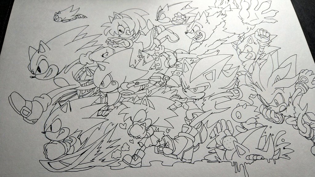過去の線画シリーズ。

昔は線画だけアナログでした。
だから、線画はイベントやオフ会で誰かの手に渡っています。
残った古い線画は我が家ではお風呂に焚かれます。 