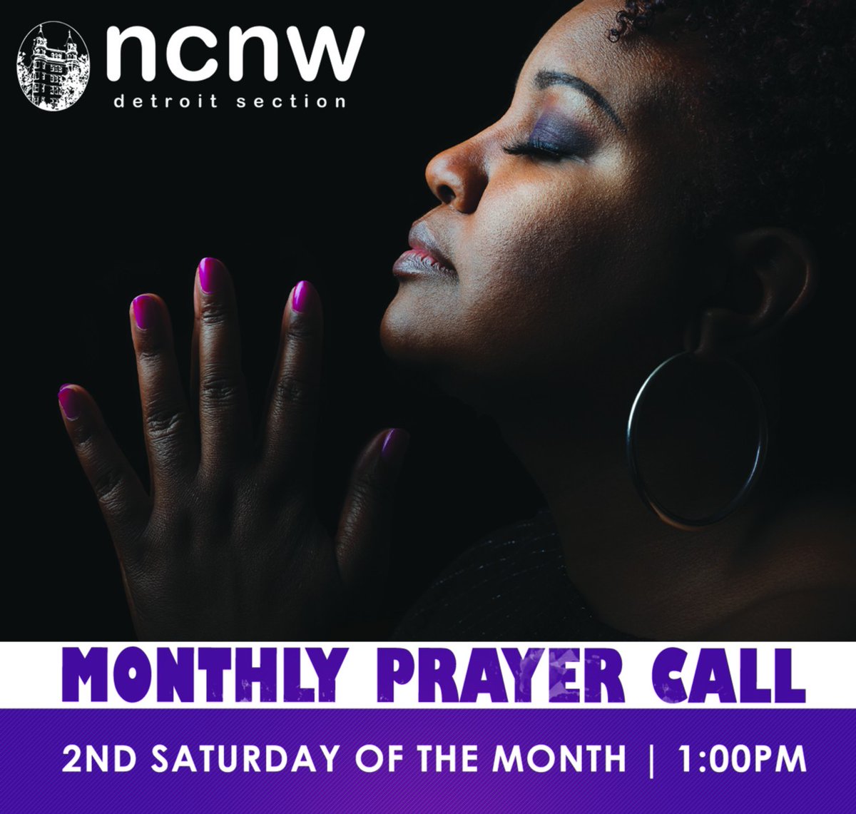 NCNWDetroit's tweet photo. Please join us as we come together and continue to pray for God’s grace and guidance. 🙏

Zoom Meeting Info:
Dial-in number (US): +1 301 715 8592
Meeting ID: 814 1550 9053
Passcode: 083820

#ncnwdetroit #prayercall #ncnwstrong #staysafe #powerofprayer https://t.co/H2b5nTRiUK