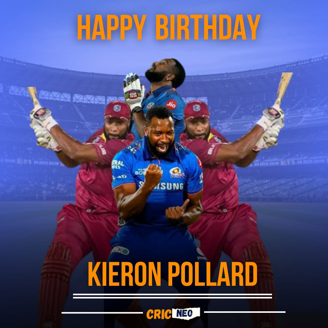 Wishing Happy Birthday  to Kieron Pollard    
