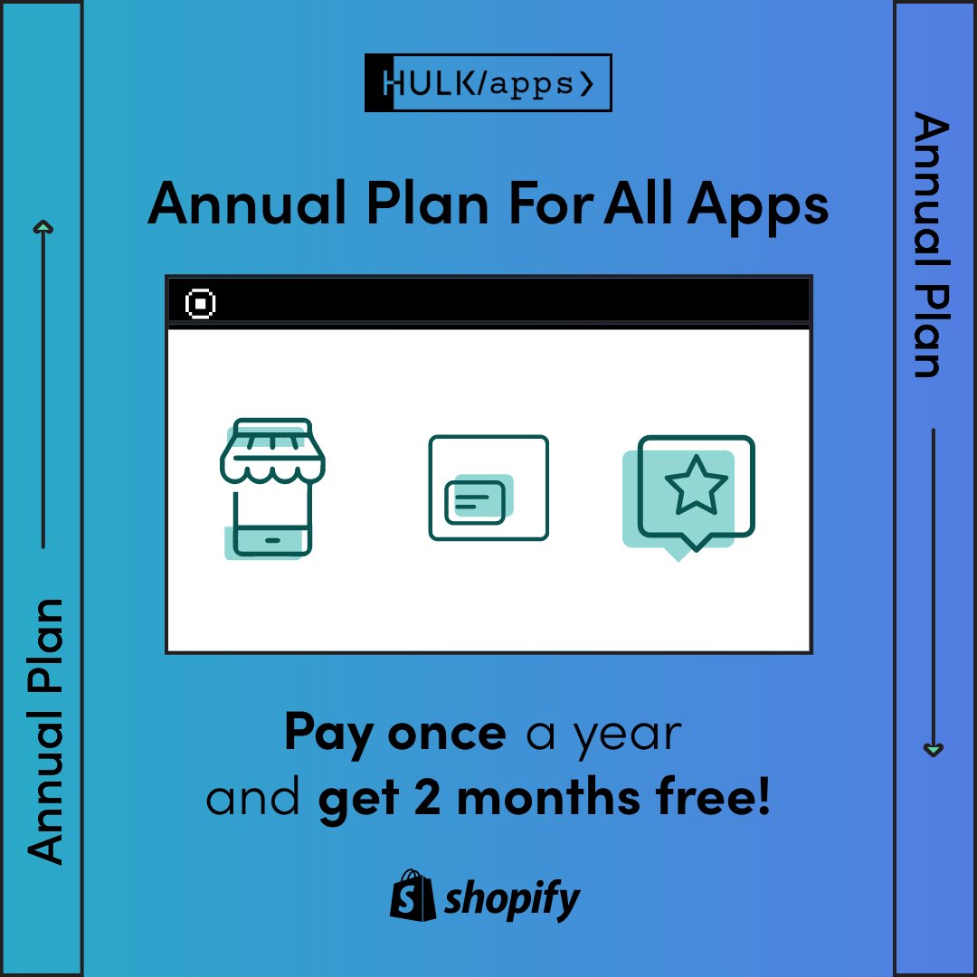 hulkapps's tweet photo. Introducing the #HulkApps Annual Plan for Mobile App Builder, Sales FOMO Notification, and Product Reviews. Enjoy a seamless experience with a one-click subscription to your favourite #ShopifyApps. @Shopify #ecommerce #Shopify #Shopifyexperts
🔗 https://t.co/eIcgsdlo9d https://t.co/d9TcWtkKVJ