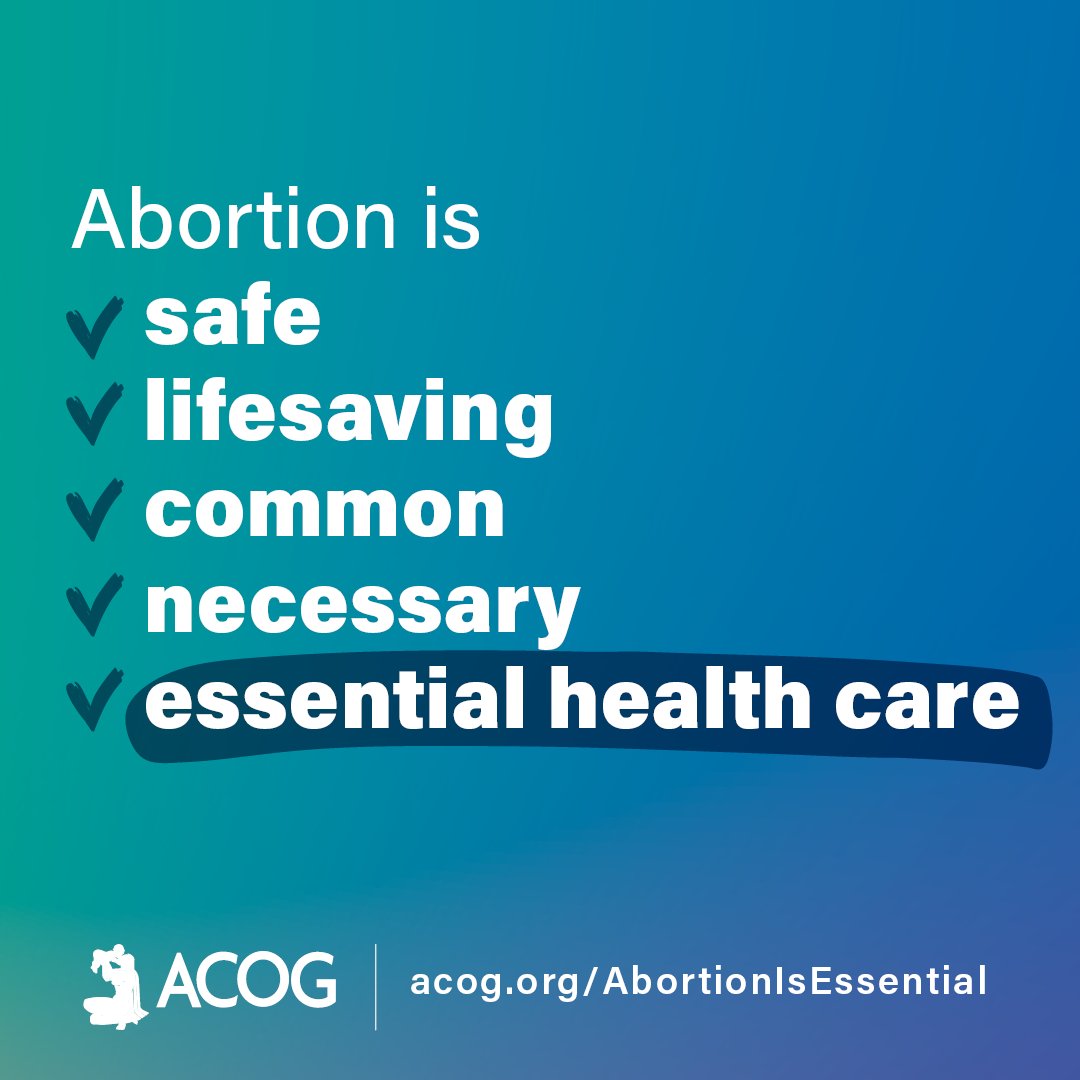 acog's tweet photo. Looking for ways to defend and expand abortion access? Abortion is Essential Health Care is a new ACOG resource with talking points, clinical guidance, advocacy tools, and much more.

Visit https://t.co/To66cN9630 now to download these graphics and explore other resources. https://t.co/murntv8LVP