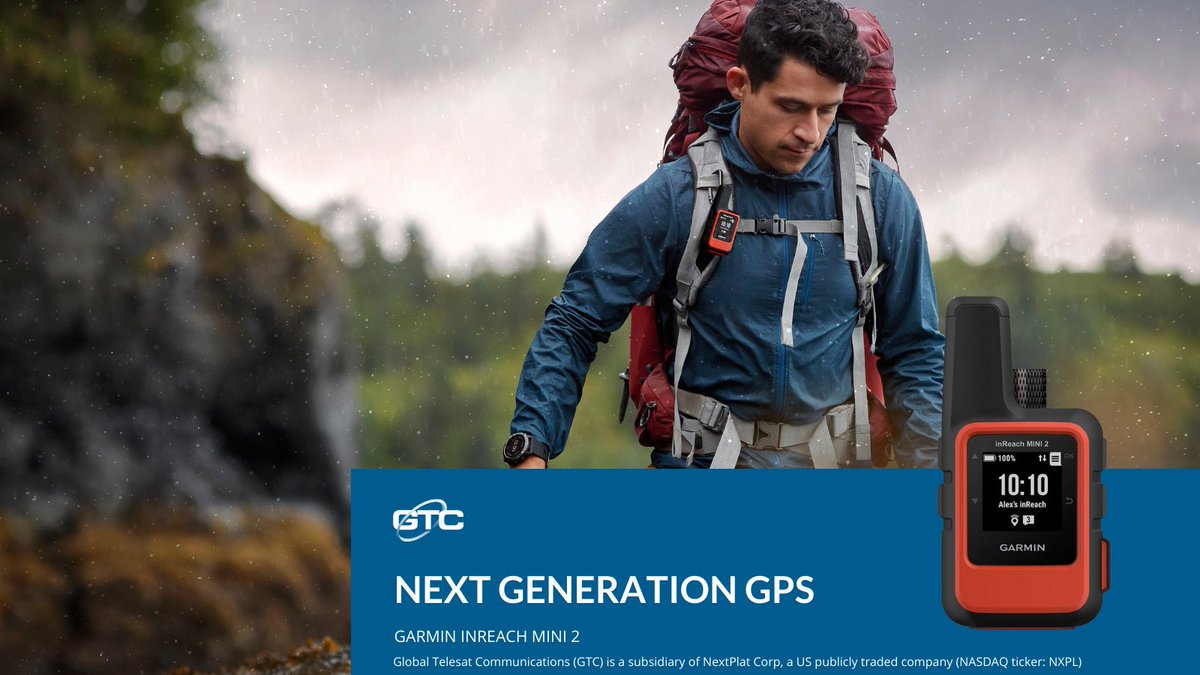 globaltelesatuk's tweet photo. Stay connected for longer. Go further. The new @Garmin inReach® Mini 2 is next-gen GPS.
https://t.co/o6DR6QAP6T
#Garmin #inReachMini #GPS #technology #satellitetracking #adventure #trailwalking #hiking #trekking #loneworker #forestry #offgrid #personaltracker #gpstracker https://t.co/t3epgKVzxp