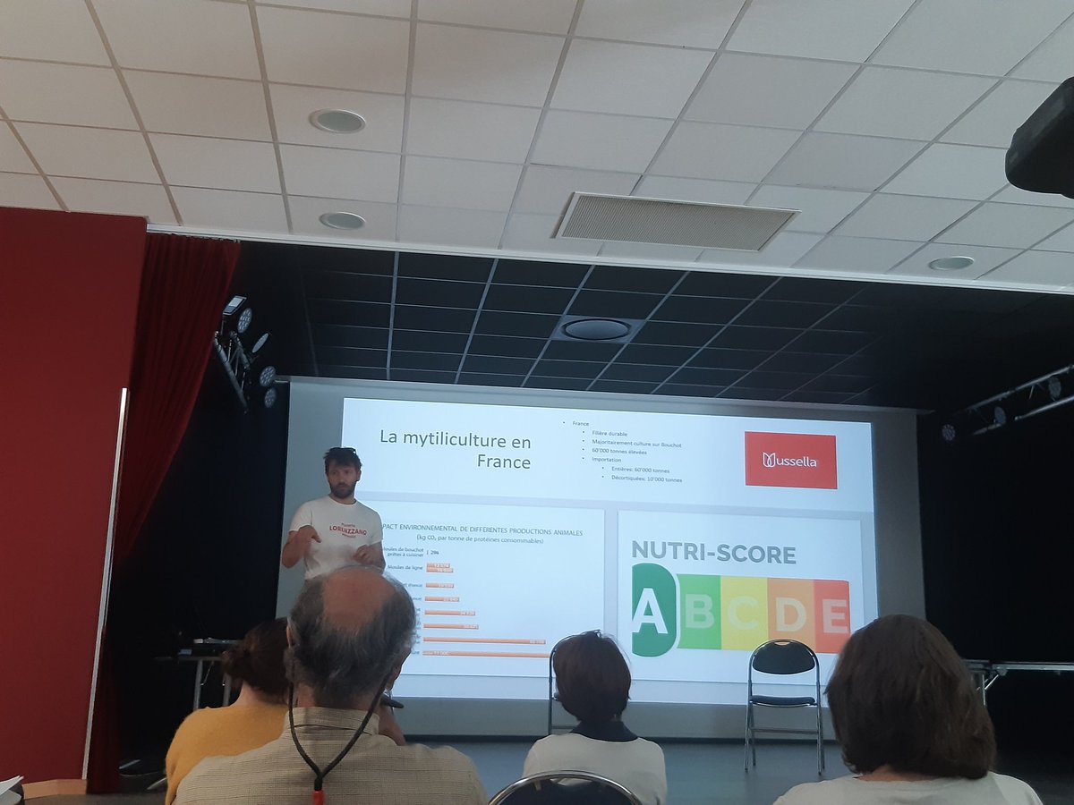 Axel Briere créateur de Mussela reçoit le #BlueDay <a href="/PoleMerBA/">Pôle Mer Bretagne Atlantique</a> et présente son entrerpise de valorisation des moules sous taille