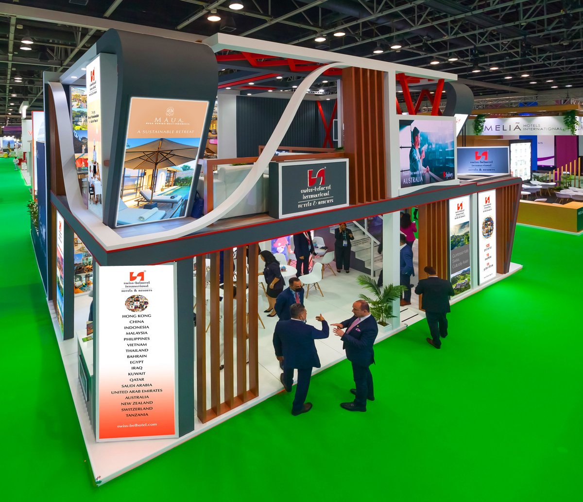 We are proud to have built @swissbelhotel 's exhibition stand for ATM 2022 at Dubai World Trade Centre!

#design #travel #events #dubai #video #dwtc #hotels #atmdubai2022 #atmdubai #dubai #3ddesign #render #exhibitions #exhibitionstand #design #design #construction #contractor https://t.co/tB0x3RH5Fv
