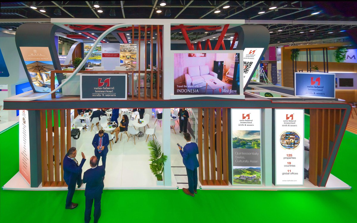 exhibitv3's tweet photo. We are proud to have built @swissbelhotel 's exhibition stand for ATM 2022 at Dubai World Trade Centre!

#design #travel #events #dubai #video #dwtc #hotels #atmdubai2022 #atmdubai #dubai #3ddesign #render #exhibitions #exhibitionstand #design #design #construction #contractor https://t.co/tB0x3RH5Fv