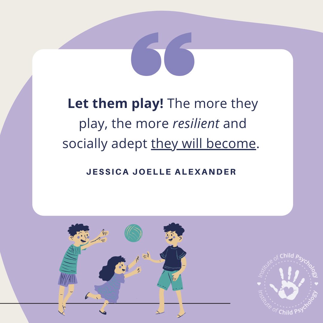 ICPchildpsych's tweet photo. Play is a child's language, it is how they process emotions, work through challenging moments, and come to build courage and a sense of self. Play is not "an extra", it is absolutely essential to phsycial and psychological wellness.
#playfulparenting #raisingtinyhumans https://t.co/fFw1zxKRmK