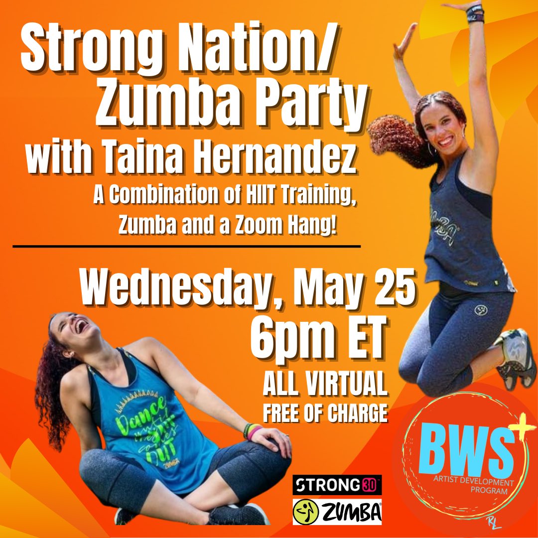 We’re back and ALL VIRTUAL this time. Bring your movesl, bring your wine. 2022 #bwsalumni TAINA HERNANDEZ (@tainahernandezatl ) is going to lead us in a STRONG NATION/ZUMBA workout followed by a social gathering with the hostess with the mostess HANLEY SMITH. 

.

.