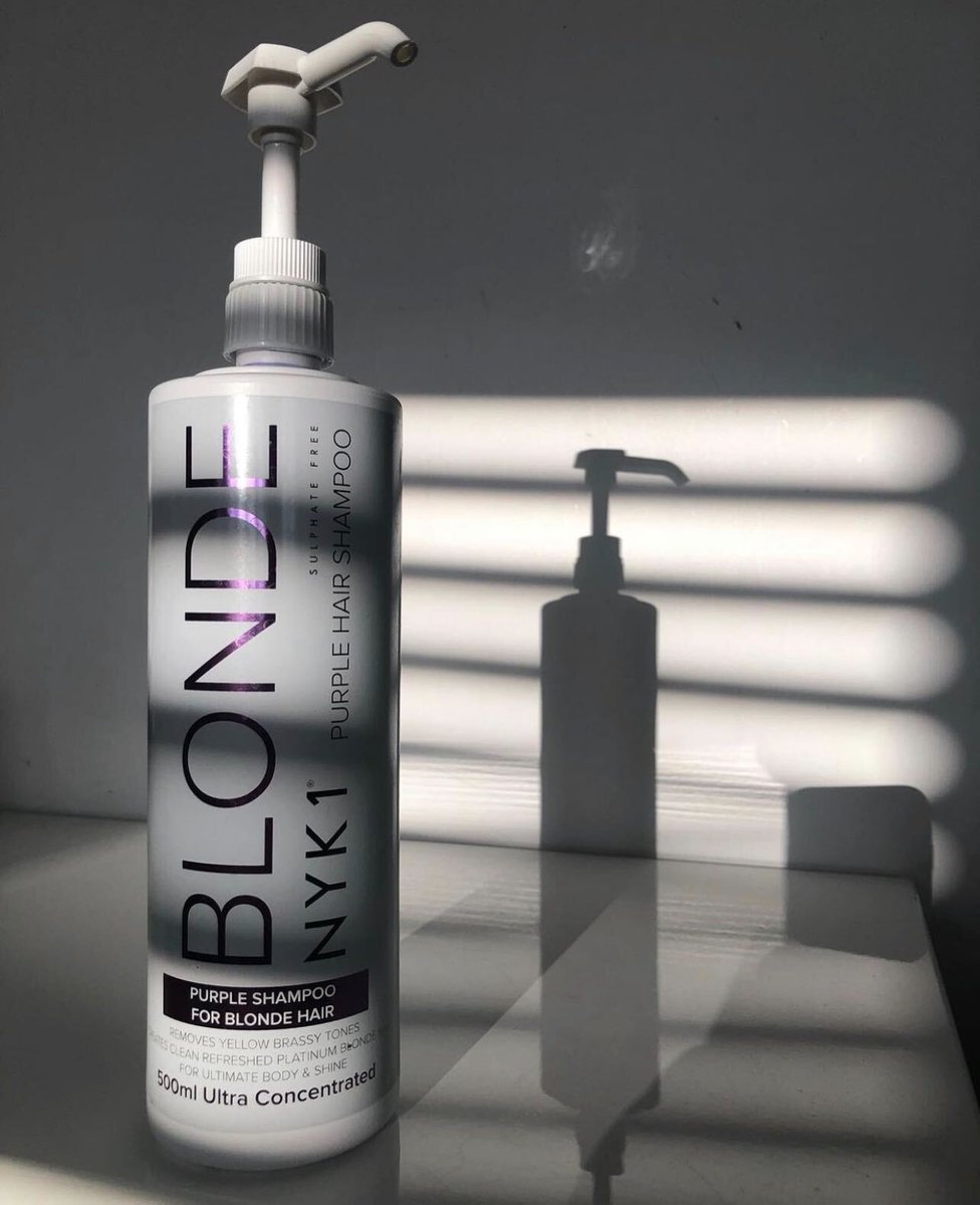 Calling all blondes! 👱‍♀️

Our Purple Shampoo is a staple for your hair care routine. 💜

Shop now: bit.ly/36LDXcW

📷@_boujee_beauty__

#beauty #haircare #shampoo