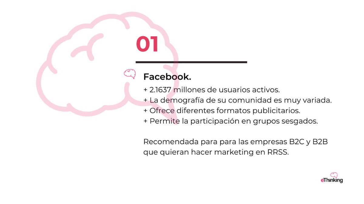 eThinkinges's tweet photo. Descubre que red social es la mejor para empezar tu estrategia de marketing 🧠🤍💡
Te lo contamos en imágenes 👉
#EstrategiaDeMarketing #RedesSociales #Ethinking #SocialMedia #MarketingTips https://t.co/2I3WxebP5H