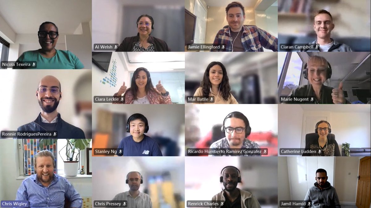 chris_wigley's tweet photo. As ever, really happy-making to meet all of our new joiners at @genomicsEngland from #machineLearning engineers to finance pro's to community managers to front end dev's. Great discussions on #diversity in #genomics, our long term vision, #newborns and more. Super inspired! 🧬🚀 https://t.co/Rd8srp6QSS