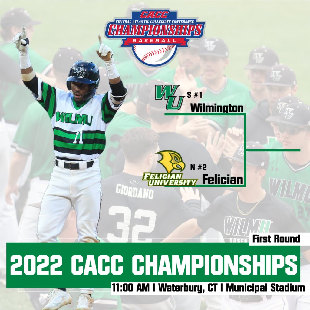 WilmUAthletics's tweet photo. #GAMEDAY!!!
#POSTSEASON GAMEDAY!

#WilmUBaseball begins the #CACCTournament with a game against Felician at 11 am today in Waterbury, Conn. #LetsGoCats!

Follow live: 
📈 - https://t.co/pDmxrsSbLV
🎥 - https://t.co/CqVM1bT6o7 https://t.co/mnbORPG37W