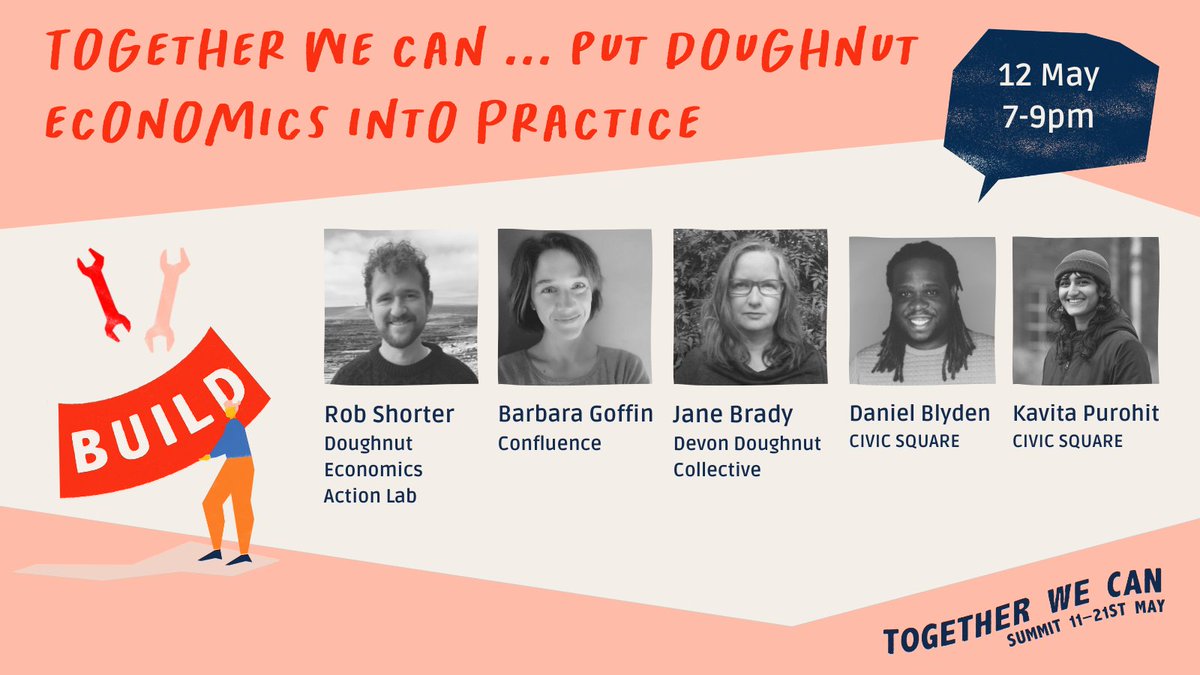 TransitionTog's tweet image. TONIGHT! 🍩 #TogetherWeCan... Put Doughnut Economics into Practice. With @rob_shorter @DoughnutEcon @danielyep @kavita_bp @CIVIC_SQUARE Jane Brady @Bioregion_UK Barbara Goffin @ConfluencesASBL. See you there for another blast of practical inspiration!