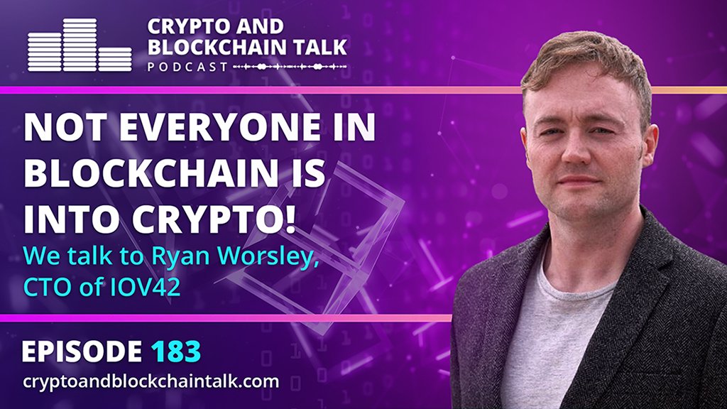 Crypto is on the downward dive, but not everyone in blockchain is into crypto - and a good thing too because this ride is not for everyone! Tune into #Crypto and Blockchain Talk as we talk to Ryan Worsley, CTO of #IOV42 on crypto fears.
buff.ly/3Lf8KNy #bitcoin #wsb #btc