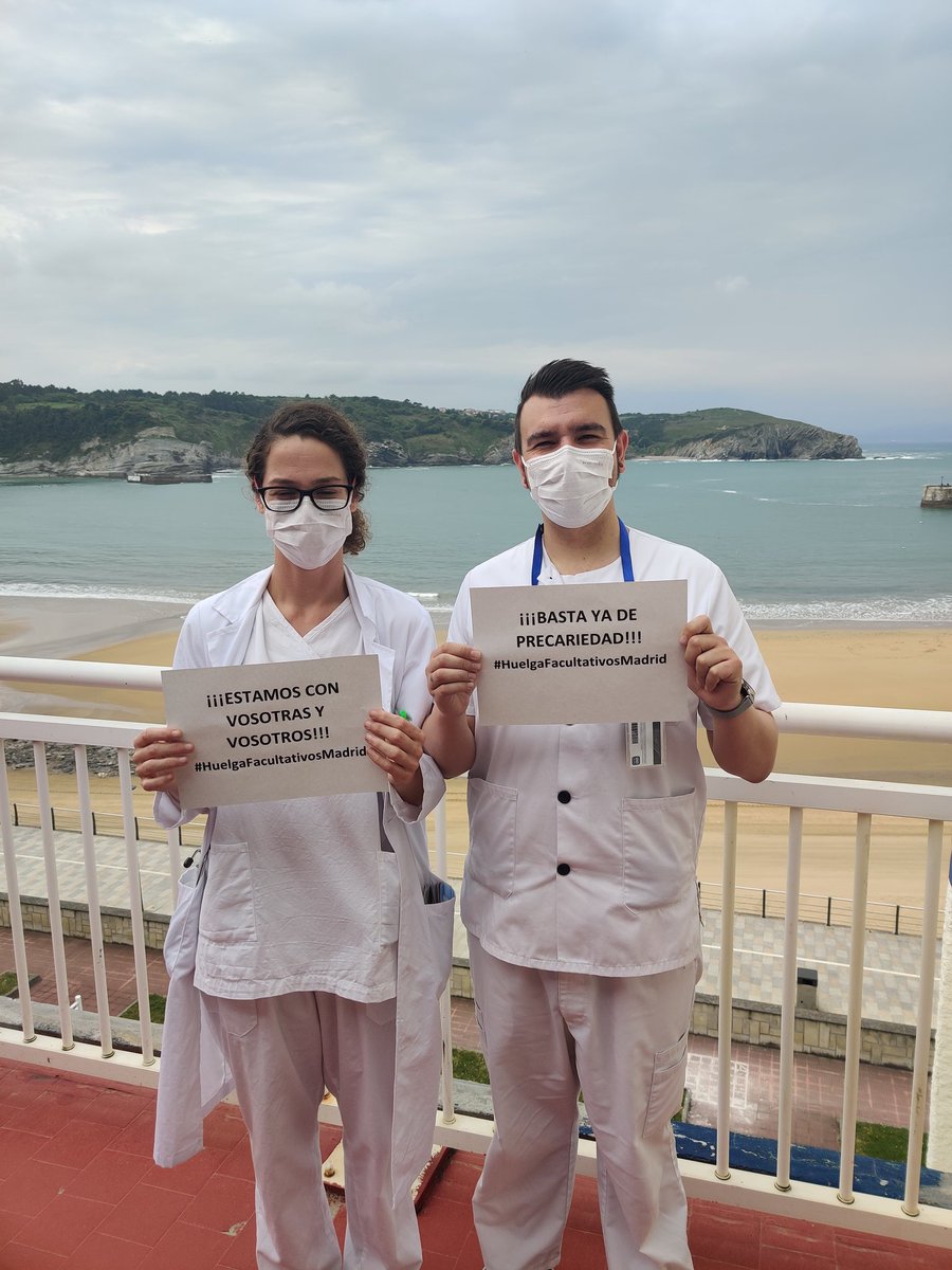 Desde Euskadi, todo nuestro apoyo a #HuelgaFacultativosMadrid !!! 💪🏼💪🏼💪🏼
¡Que vuestra movilización se extienda por todo el territorio nacional!
<a href="/MUDmedicos/">MUD Médicos</a> <a href="/SomosUrgencias/">SomosUrgencias</a> <a href="/amytsmedicos/">AMYTS</a> @madrid_ope2021