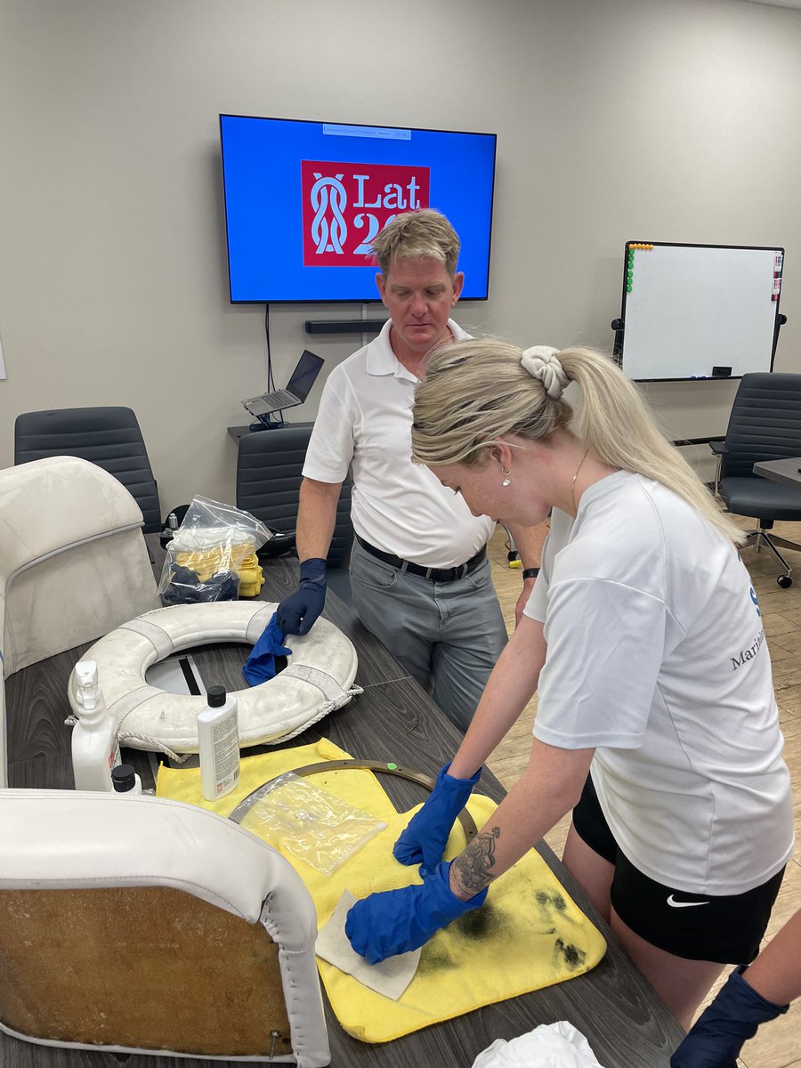 Product knowledge is essential to ensure the best job is done and also not to cause any damage to other surfaces at the same time. Thanks to Lat26degrees for the presentation and demonstration of products.