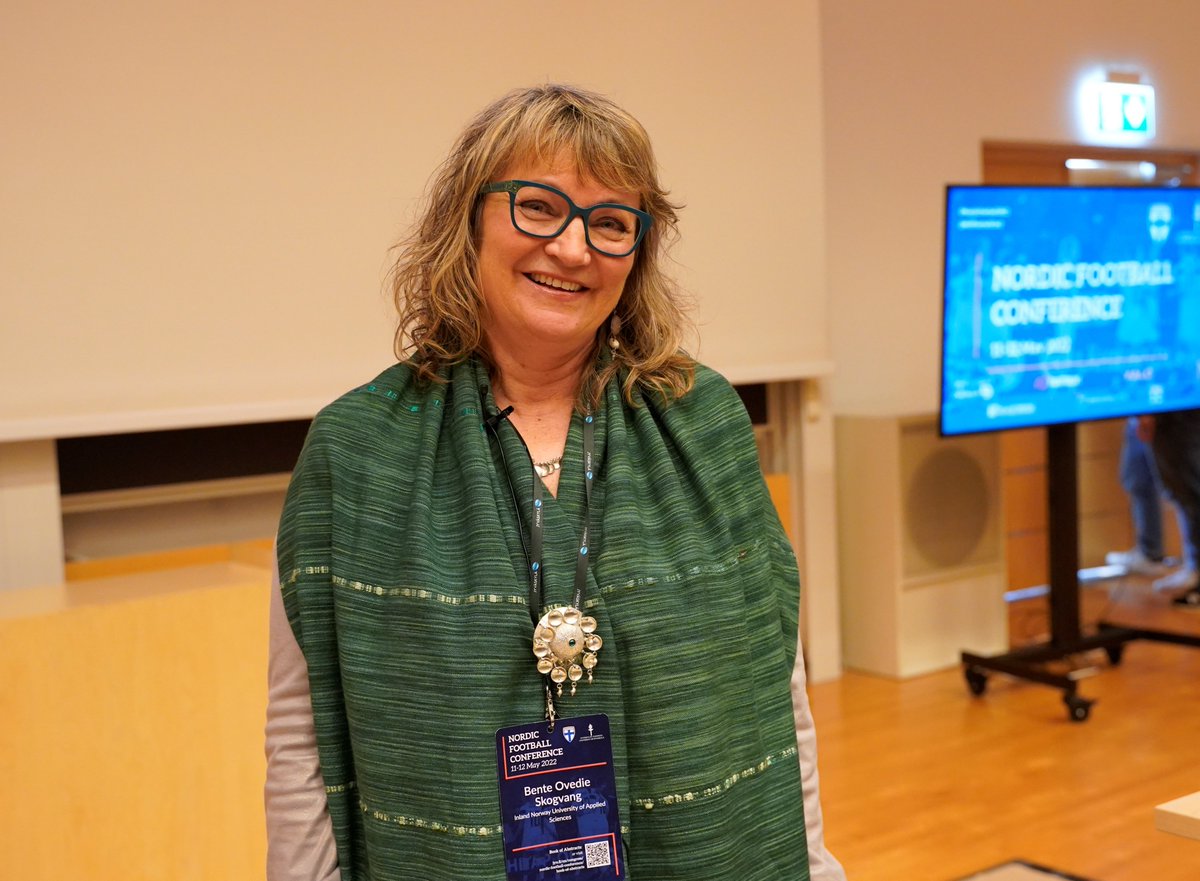 NorFootballConf's tweet photo. It was our pleasure to have Bente Skogvang from @HiInnlandet at #Nordicfootball2022. Dr Skogvang, a pioneer of football refereeing and the women's game herself, gave an enthusiastic keynote speech on the growth of Nordic women's football since the 1980's.

Thank you! https://t.co/TpwSAdpVZv