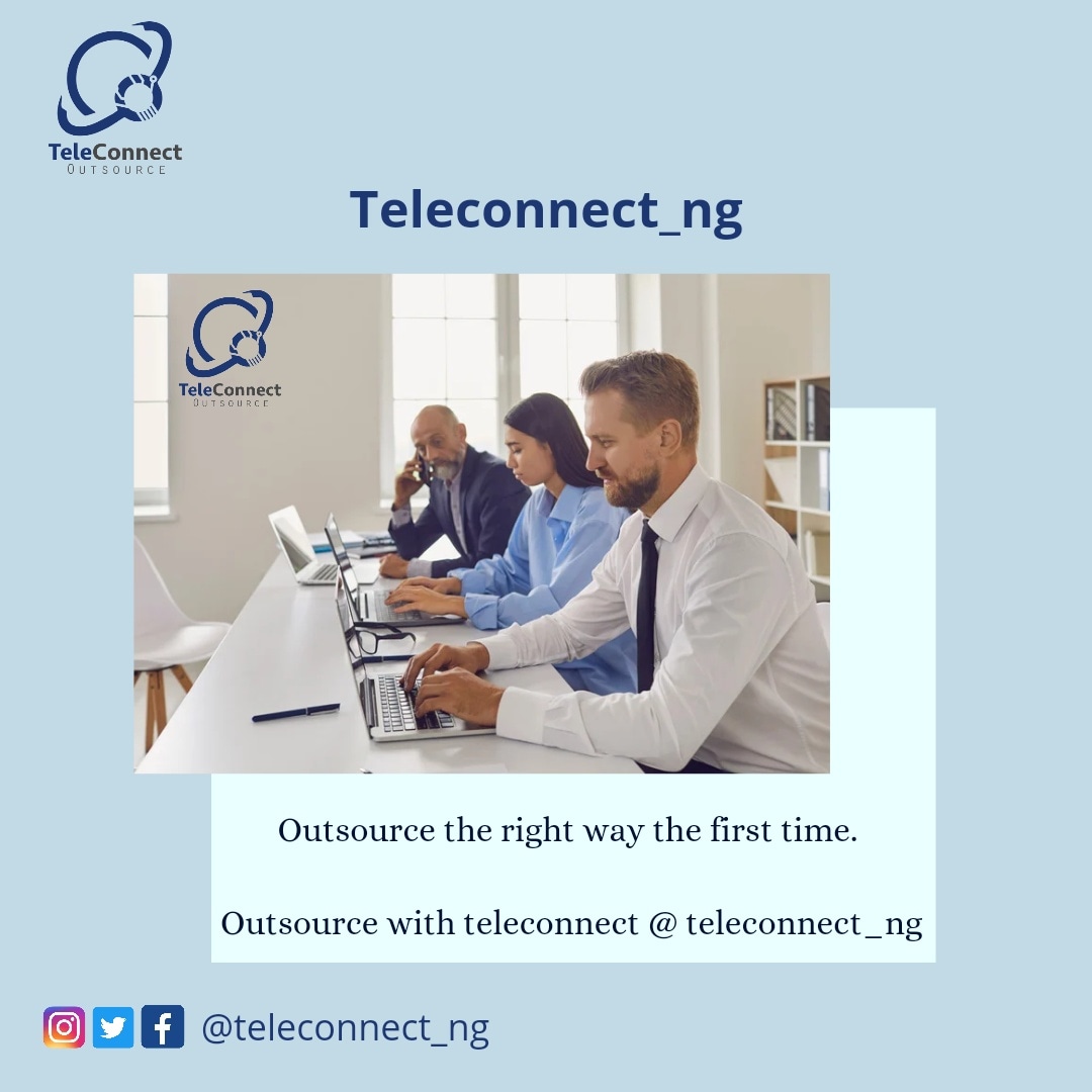 Teleconnect_ng's tweet photo. Outsource the right way the first time. 

Outsource with teleconnect today! 

#outsourcing #businesses #doitright #outsource https://t.co/uVFIwBh0a4
