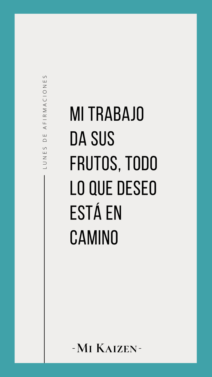 mi_kaizen's tweet photo. ¿Sabes que todos los lunes compartimos una afirmación en nuestro Instagram? 
Para empezar la semana con buen pie 💫 https://t.co/E7GJfVMe1T