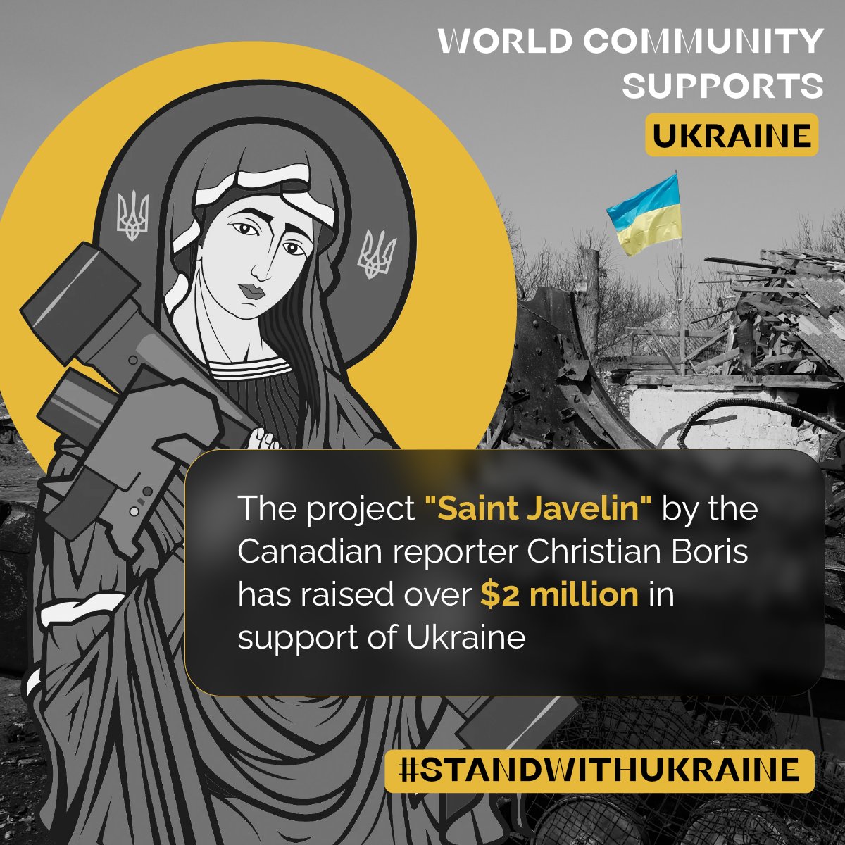 UkraineWorld on Twitter "‘Iconic’ Saint Javelin helps fundraise for Ukraine. StandWithUkraine