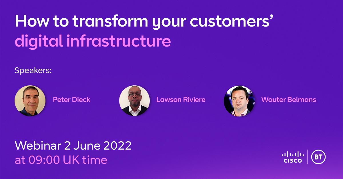 bt_global's tweet image. Join our experts as they discuss how #telcos, #SystemsIntegrators, and CPaaS providers like you can successfully transform your customers’ infrastructure: buff.ly/3sz736T 
#Cloud #Digitalisation #BTWebinar