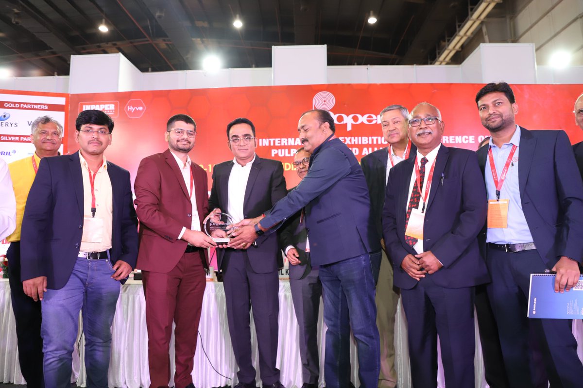 parasongroup's tweet photo. It brings us great pleasure to inform that Parason has received Equipment Display First Prize at #Paperex2022 show. https://t.co/5FikhYdcxI