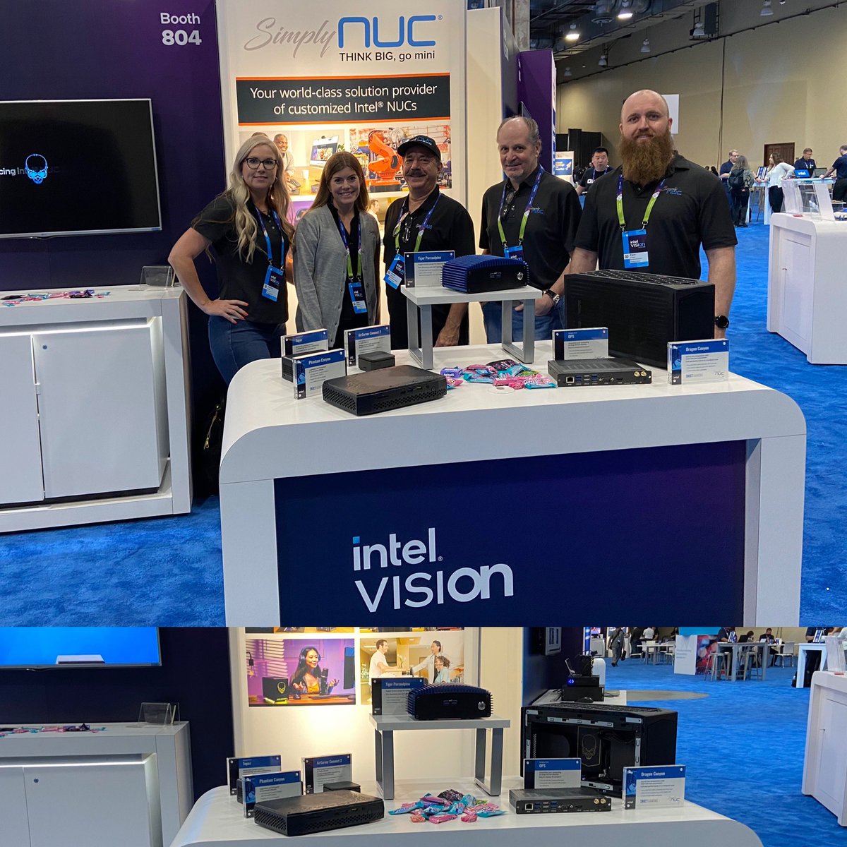 ching_marco's tweet photo. At Intel Corporation we create world-changing technology that improves the life of every person on the planet.  Thank you Simply NUC for joining us at this year’s Intel Vision. #intelon #intelnuc #iamintel #thankyouteam #simplynuc https://t.co/ICAUoPTlt8