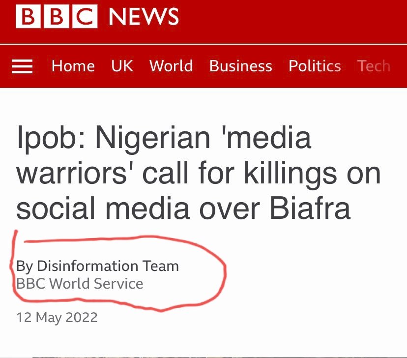 Nwachinemere999's tweet photo. "By disinformation team"

That's all you need to know that @CatrionaLaing1 is the pilot of this propaganda by @BBCWorld as it seems IPOB defeated #BBCpigin and #BBIgbo so the short heartless woman has to go back home to recruit high media outlet to fight to IPOB.
#MichaelBiafra https://t.co/Tvr1EWoXoH