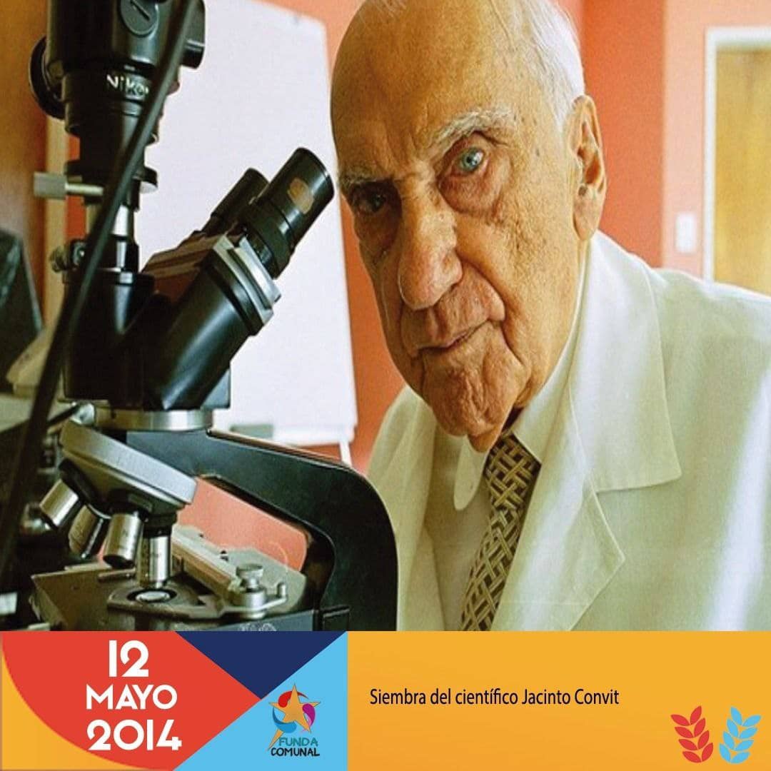 #12Mayo2022|| MPPCyMS/ FundaComunal Tal día como #HOY fallece el Dr. Jacinto Convit, quien será recordado como uno de los venezolanos más universales gracias al desarrollo de la vacuna contra la lepra. #NuestraAméricaUnida