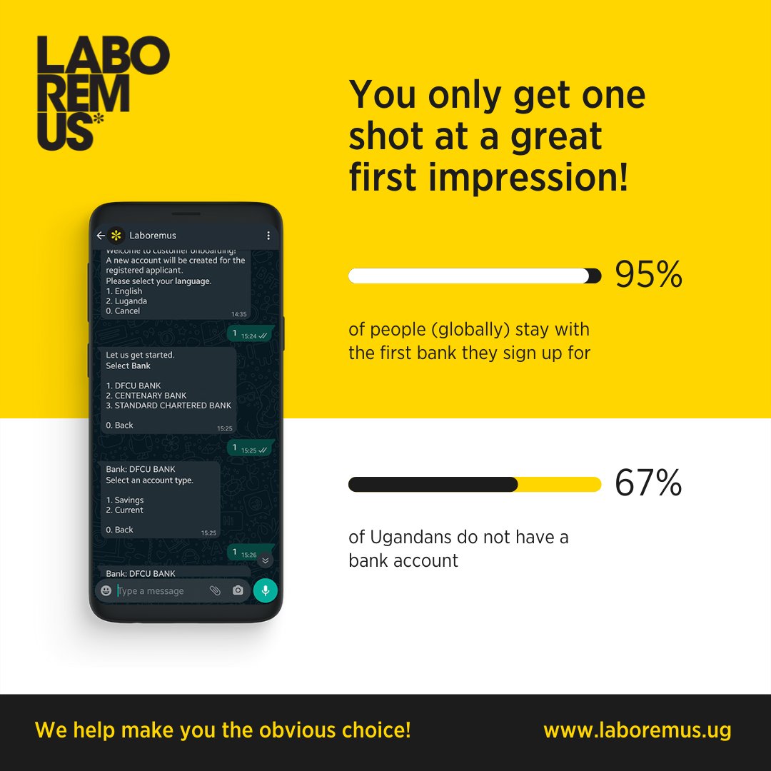 LaboremusUganda's tweet photo. #AccountOpening is usually the official beginning of a relationship with a financial institution.

We help you provide a user experience that will make your new customers feel welcome!

Learn more ➡️ https://t.co/b17Hhb4Xr2

#KYC #CustomerOnboarding #Fintech https://t.co/Fm3GEq37zG