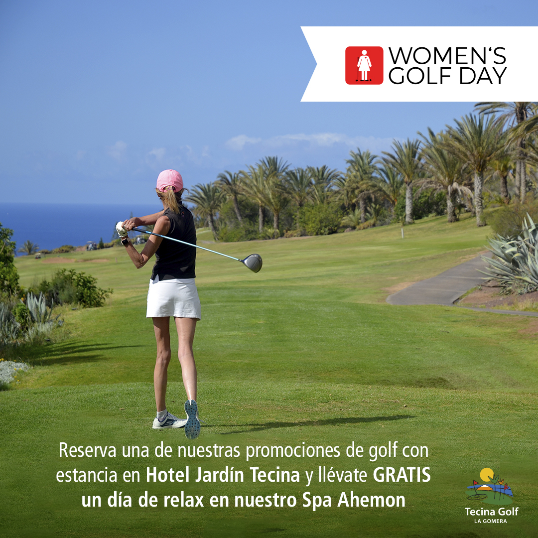 Come and enjoy #WomensGolfDay at #jardintecina and #TecinaGolf! Book any of the golf promotions with a stay at #jardintecina and we will give you for free 2 hours to relax in our Ahemon Spa’s water circuit. Are you going to miss this? ➡ bit.ly/HJTpromotionsg…