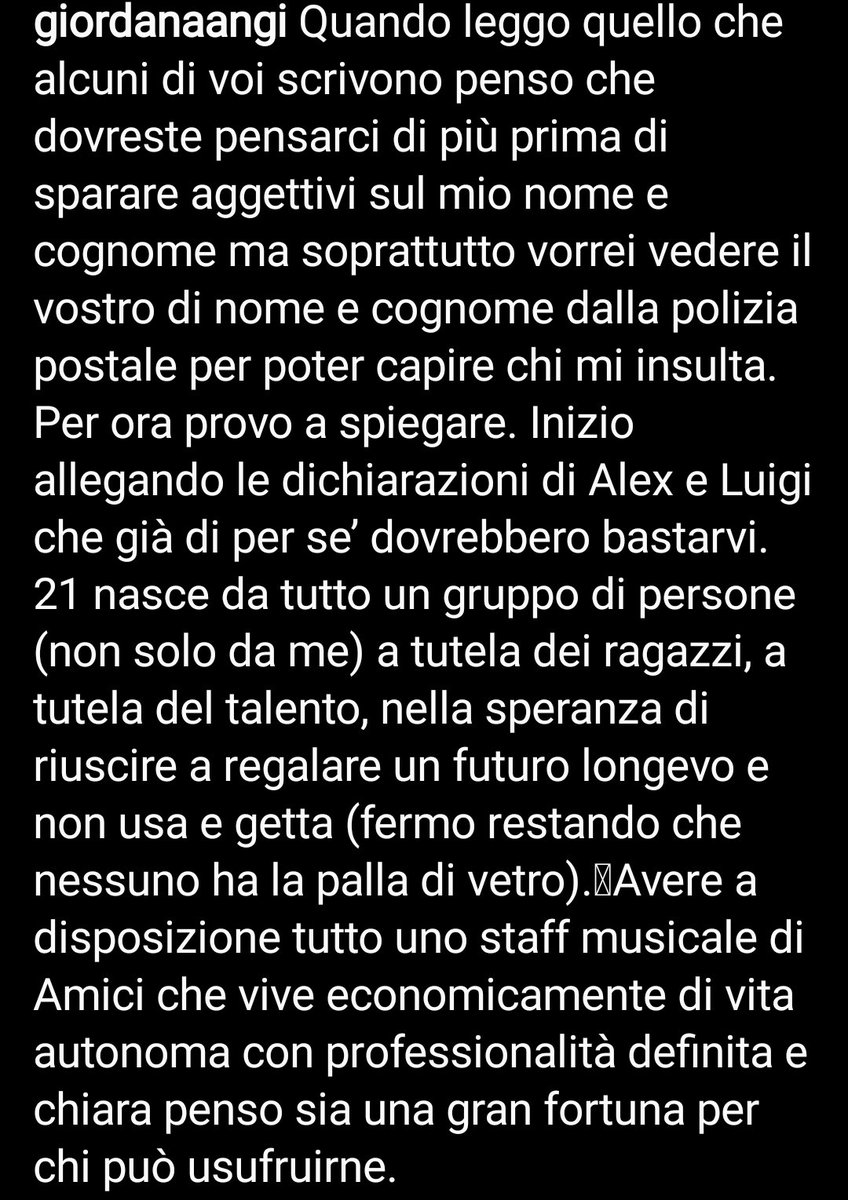 Sonia2174531041's tweet photo. Cari leoni di tastiera e a chiunque ha avuto da ridire, leggete bene!
I ragazzi #alexeluigi han scelto loro!
Prima di aprire bocca informatevi sulla differenza di etichetta e casa discografica!
Ah!Sciacquatevi la bocca prima di parlare di lei! #GiordanaAngi 
#giordana
#21co https://t.co/O10KRvyU0g