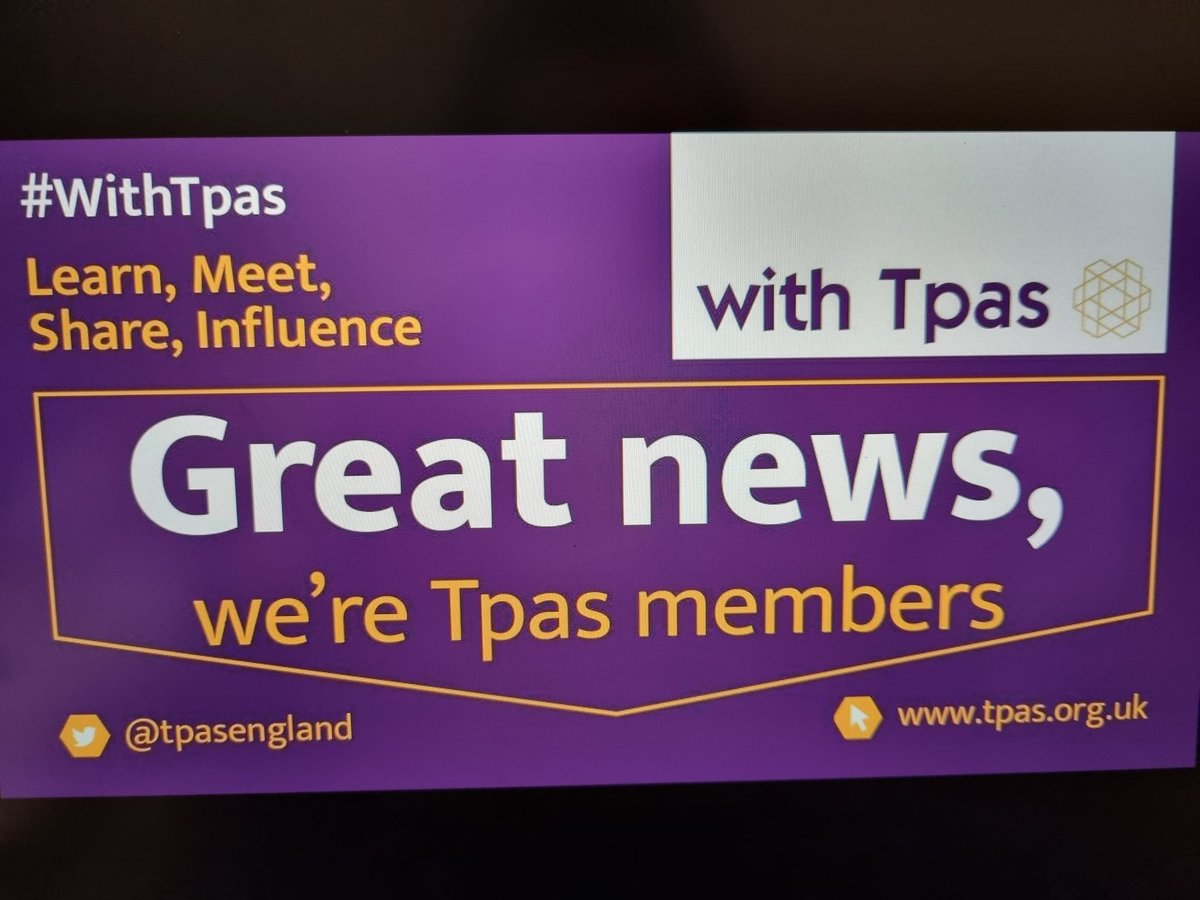 hblundell's tweet photo. We're with TPAS are you? #learn #meet #share #influence #withTpas @ongoUK @tpasengland https://t.co/QZf9IDRtsS