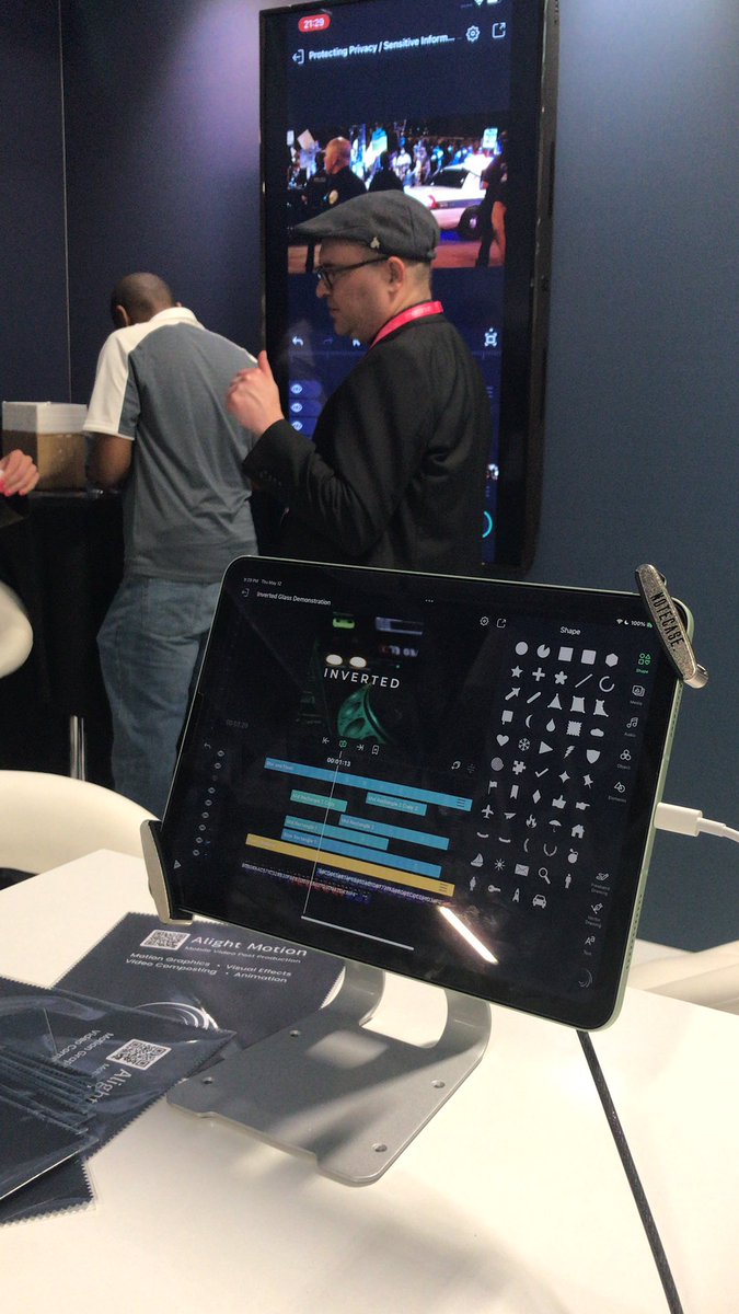 AppAlightMotion's tweet image. Hello #MPTS2022! You still have time to come to U402 to watch a demo and have a chance to win an iPad! Last demo starts at 3:40, draw is at 4pm!