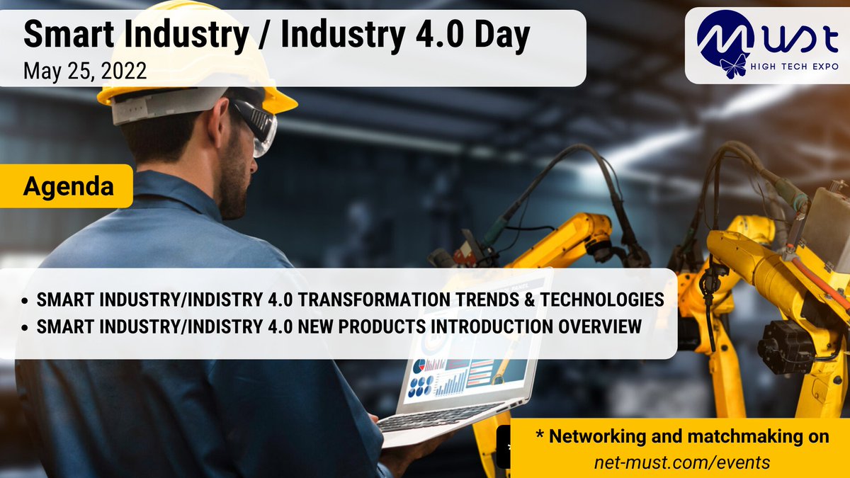 The amazing Smart Industry Day live event will take place on May 25, 2022 !
Register now on this link lnkd.in/gtz2uBTp and Join us on D-Day to discover the latest innovations from exceptional experts.
#MustB2Bmetaverse
#events #Must #Metaverse #innovation  #Industry #smart