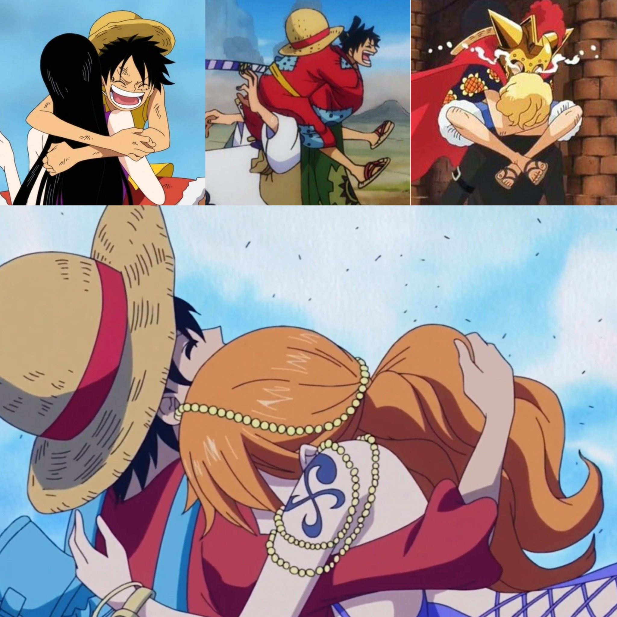 Luffyrax on Twitter "Luffy who hugs everyone like a little kid, hugs