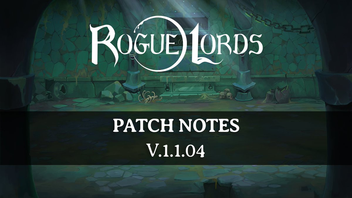 Disciples, our latest #RogueLords Update is now available on PC!

🎥 Reduced Camera Stuttering
⌛ Reduced Loading Times
⚡ RAM improvements
⚙️ Bug fixes

📜 Notes: bit.ly/RL_1104