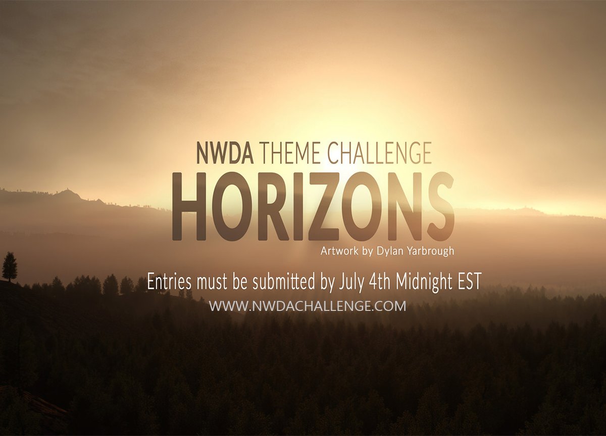 NwdaGroup's tweet photo. "HORIZONS" 3d Challenge Open Thru 07/04/22
https://t.co/o2ggNOm21r
Grand Prizes $6800 of software prizes
Many Tks to sponsors. E-ON-Vue-Plantfactory-PlantCatalog, Teragen , Xfrog Plants, SideFX-Houdini, iToo-Forest-Pack-Railclone
#sidefx #e_onsoftware #terragen #itoosoft #xfrog https://t.co/FBB7i0puBr