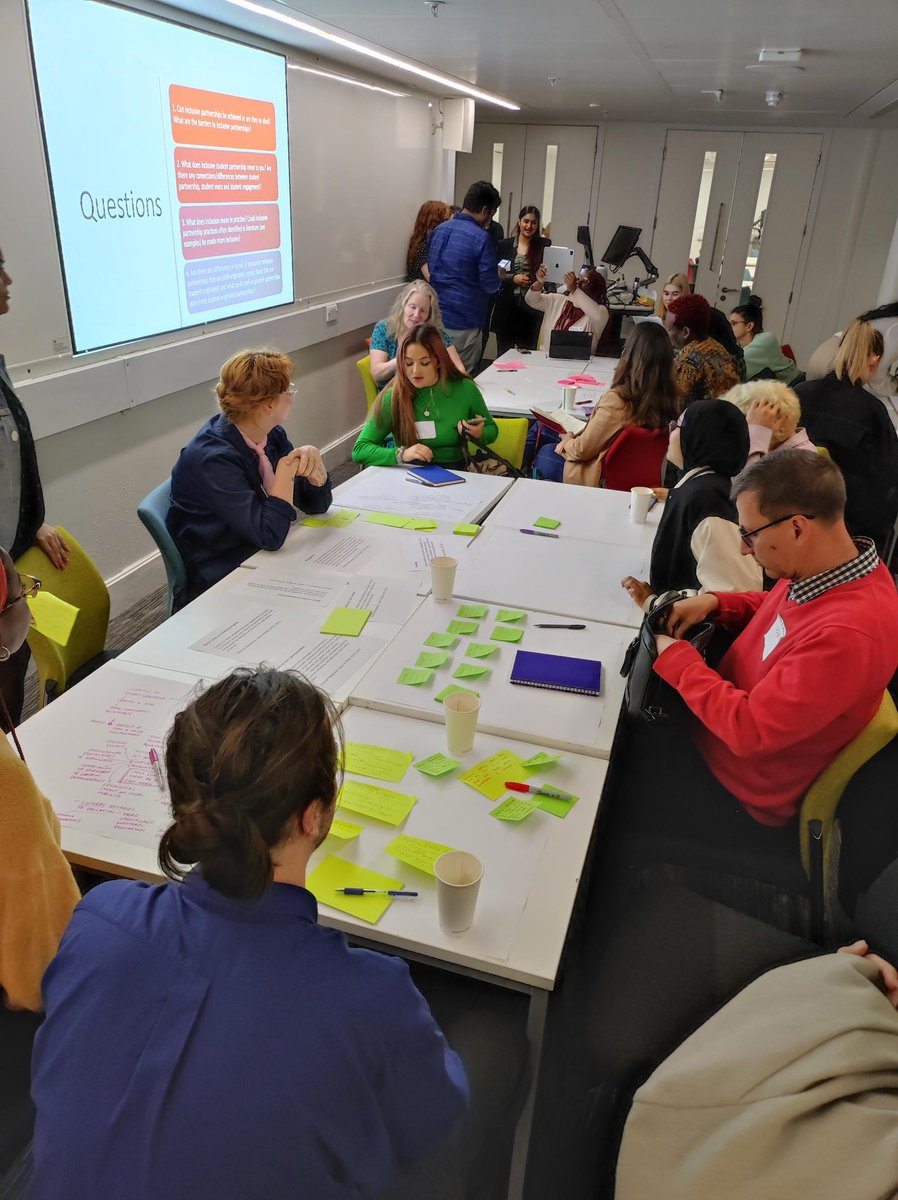 CANagogy's tweet photo. The first half of Day 2 finishes with wonderful interactive workshops! We look forwards to afternoon session! #CANconference2022 #studentpartners #workshop @Jisc @UCLChangeMakers @UCLArena https://t.co/XAh65JzliD