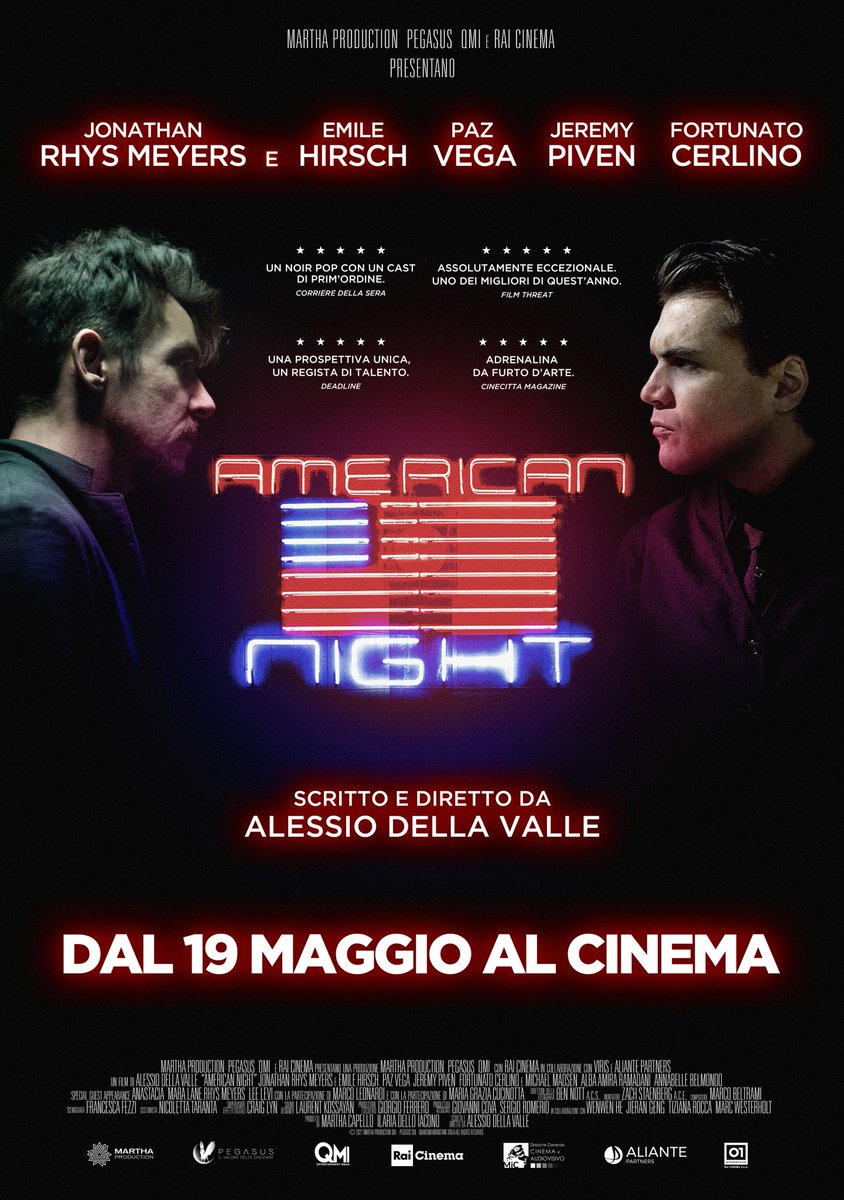 🎬 #Cinema | La nostra <a href="/DanielaDAndre19/">Daniela D'Andrea</a> alla preview romana di #AmericanNight, film di Alessio Della Valle con protagonisti tra gli altri Jonathan Rhys Meyers, Emile Hirsch, <a href="/FCerlino/">Fortunato Cerlino</a> e Maria Grazia Cucinotta. La pellicola uscirà nelle sale italiane giovedì #19maggio.