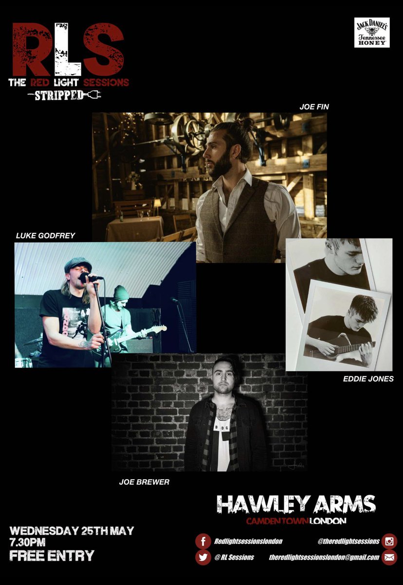 Coming up, our Stripped night is BACK! 
<a href="/joefinmusic/">Joe Fin</a> Luke Godfrey <a href="/onemanboycott/">OneManBoycott</a>’s Joe Brewer and <a href="/EddieJonesMusic/">EddieJonesMusic</a> hit the stage <a href="/hawley_arms/">The Hawley Arms</a> for some chilled out, unplugged vibes. FREE TICKETS here. Get yours now to guarantee entry 

eventbrite.com/e/331084461537 

#gig #livemusic