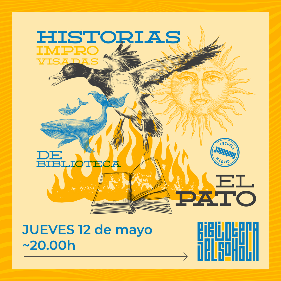 ¿Qué plan tenéis para esta tarde?

Porque nosotrings nos vamos a la Biblioteca del Soho a cocrear divertidas historias improvisadings.

👉🏼 Hoy JUEVES a las 20:00h:
🦆 ¿QUÉ PINTA UN PATO EN LA BIBLIOTECA?
🎟 ow.ly/iGEz50J6fbM