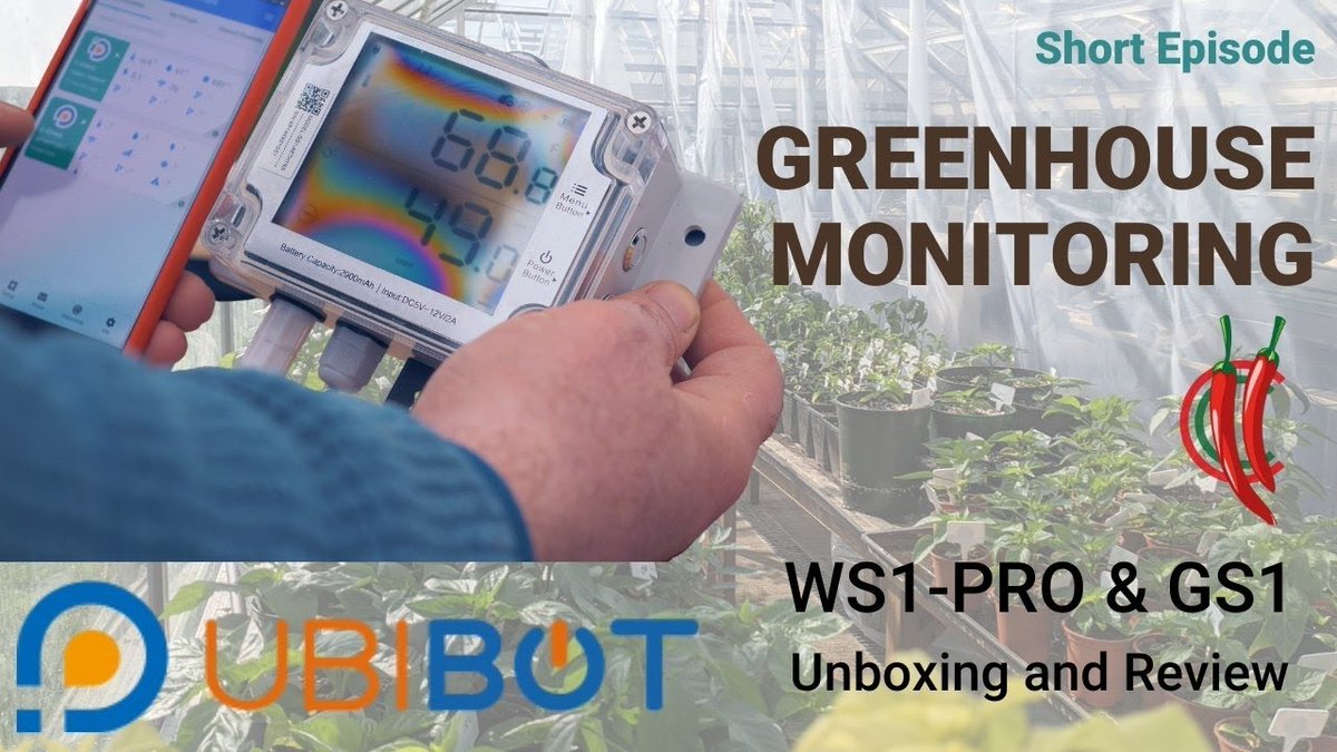 Victorock_Kenya's tweet photo. Easy Greenhouse Monitoring: UbiBot WS1-Pro and GS1! (Short Episode)
#Thermometer #Hygrometer #Wireless #Temperature #DataLogger #HumidityMonitor #Email Alarm
https://t.co/9cq9VcO4iy https://t.co/z5eLwdQzbb