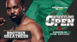 bgreatnessamen's tweet photo. We havin’ church tonight in Worcester,MA @WrestlingOpen
#bethemessage #ontheroadtogreatness https://t.co/uYPgkMAafH