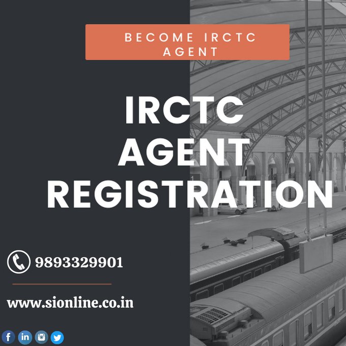 SIONLINE1's tweet photo. If you are planning to register as an #IRCTCAgent and want to earn commission on every ticket booked, then sign up now! You can earn good commission on every ticket sold. Register as an IRCTC Agent here.

Register Now: https://t.co/5nvB2Dv6L7

#irctcagentregistration https://t.co/qTMEiVIbGf