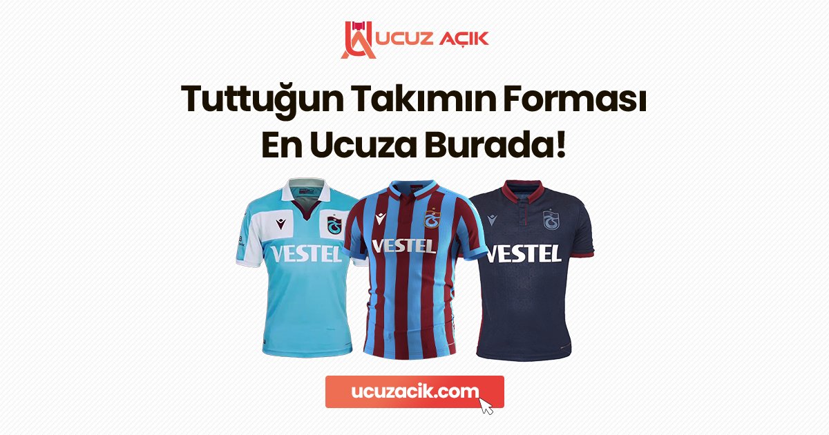#Trabzonspor'u ve tüm taraftarını en içten dileklerimizle tebrik ediyoruz. Bu güzel günlerinizde yeni sezon formalarına sahip olmak için #UcuzAçık'dan teklif vermeniz yeterli.