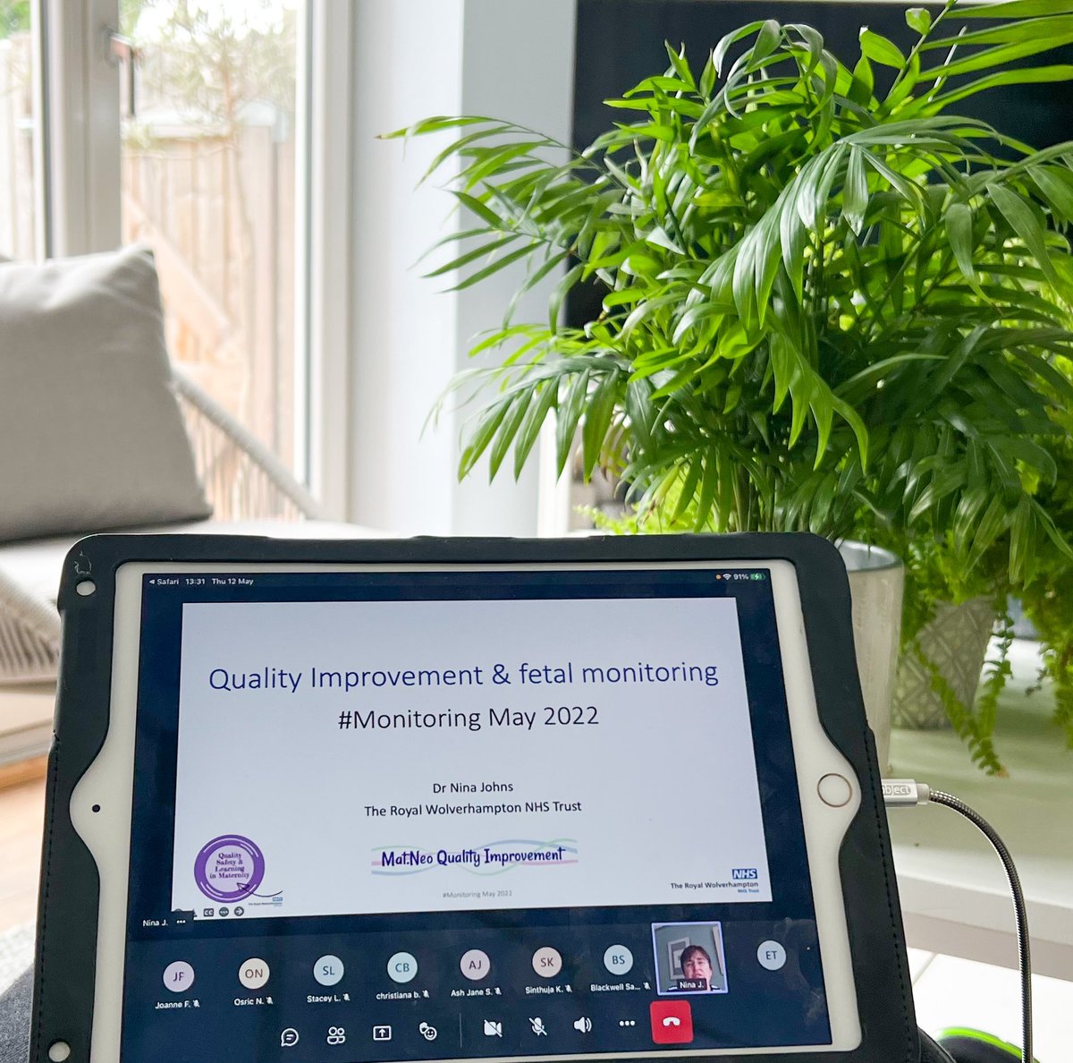 ThornsEmma's tweet photo. Quietly cheerleading our amazing @johns16_nina presenting on Quality Improvement in Fetal Monitoring 👏🏻 Making QI achievable & obtainable for all #monitoringmay2022 #maternity #safety #EvidenceBasedPractices #QI #MatNeoSafety @RWT_CQI https://t.co/dkv9eIW2PY